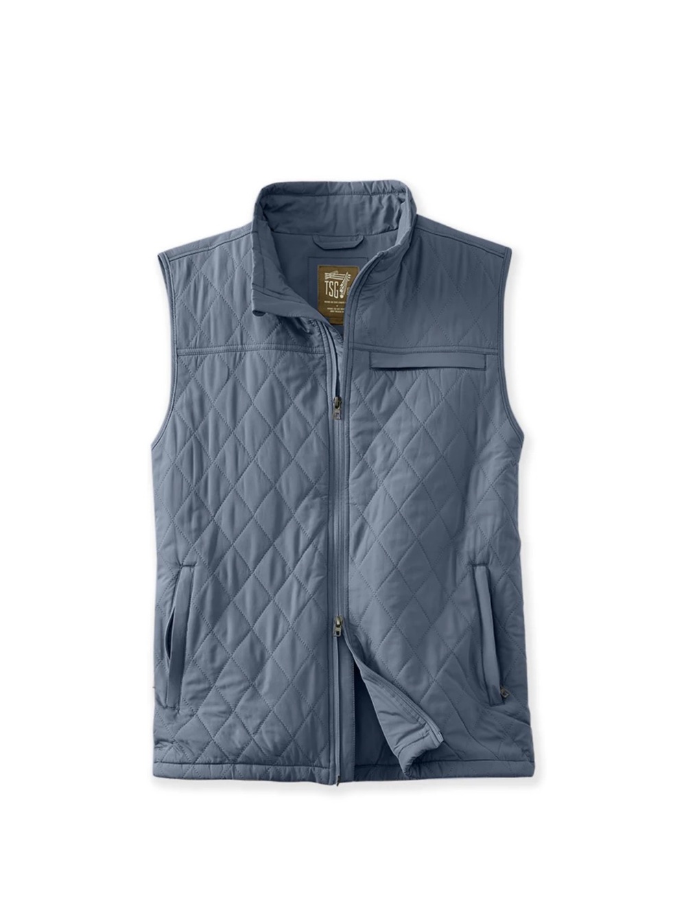 TSG The Sporting Gent Highland Quilted Vest   - Slate Blue Small